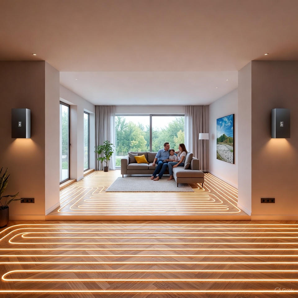 Aguahorro - Aerotermia y suelo radiante